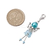Fairy Glass Pearl Beads Pendant Decorations HJEW-JM02009-3