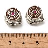 Rack Plating Alloy Enamel European Beads PALLOY-A009-23P-2