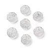 Spray Painted Transparent Glass Beads GLAA-D038-01D-1