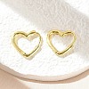 Brass Huggie Hoop Earrings EJEW-C502-09G-2