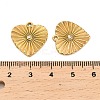 304 Stainless Steel Rhinestone Pendant STAS-U047-27G-3