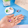 5Pcs Transparent Glass Pendants GLAA-TA0002-84-5