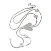 304 Stainless Steel Heart Y Necklaces NJEW-R026-30P-4