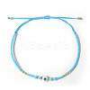 Glass Seed Beads & Resin Braided Bead Bracelets TK7632-10-1