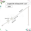 2Pcs Adjustable ABS Imitation Pearl Beaded Bag Straps DIY-AR0003-16C-2
