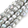 Electroplate Glass Beads Strands EGLA-D030-P4mm-B08-1