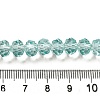 Transparent Baking Paint Glass Beads Strands DGLA-A034-T8mm-D01-4
