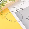 Adjustable 304 Stainless Steel Box Chain Slider Bracelet/Bolo Bracelets Making AJEW-JB00781-01-4
