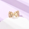 304 Stainless Steel Open Cuff Rings for Women RJEW-K309-37A-G-2