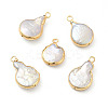 Baroque Natural Keshi Pearl Pendants LS-PEAR-P004-37KCG-1