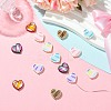 14Pcs 7 Colors Alloy Enamel Beads ENAM-CJ0007-15-6