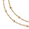 304 Stainless Steel Virgin Cross Pendant Rosary Bead Necklaces NJEW-JN05415-5