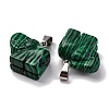 Synthetic Malachite Pendants G-B127-05P-01-3