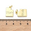Brass Pendants KK-D229-22C-G-3