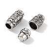 Tibetan Style 316 Surgical Stainless Steel Magnetic Clasps STAS-P362-12B-AS-2