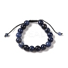 10mm Round Natural Sodalite Braided Bead Bracelets BJEW-C067-01C-03-2