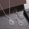 Bohemian Style Alloy Enamel Pendant Necklaces & Dangle Earrings Sets WG43411-06-1
