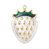 304 Stainless Steel Enamel Pendants STAS-F360-14G-01-1