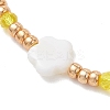 2Pcs Adjustable Glass Seed Beads & Glass Beads Braided Bead Bracelets Set BJEW-MZ00287-03-4