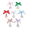 Angel Glass Pearl Beads & Acrylic Pendant Decorations HJEW-JM03184-02-2