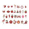 60Pcs 30 Styles Alloy Enamel Pendants ENAM-LS0001-03LG-1