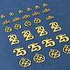 Rack Plating Alloy Pendants FIND-FS0003-48-9