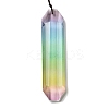 Glass Rectangle Hanging Suncatchers HJEW-P018-C03-3