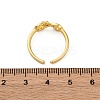 Brass Micro Pave Clear Cubic Zirconia Cuff Finger Rings RJEW-G337-23G-5