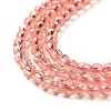 Transparent Glass Beads Strands GLAA-H021-04-27-5