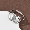 304 Stainless Steel Cubic Zirconia Finger Rings for Women RJEW-F189-05P-4