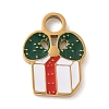 Christmas Themes 304 Stainless Steel Enamel Charms LS-STAS-K312-04G-G-1