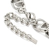 Non-Tarnish 304 Stainless Steel Twisted Chain Bracelets for Women BJEW-A017-02P-3