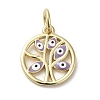 Brass Enamel Charms KK-E092-15G-04-1