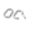 Rack Plated Brass Micro Pave Cubic Zirconia Clasps X-KK-Z039-06C-P-2