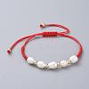 Braided Bead Bracelets BJEW-JB04821-01-1