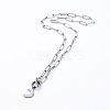 Non-Tarnish Moon 304 Stainless Steel Pendant Necklaces NJEW-JN02888-02-2
