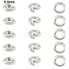 10Pcs Brass Locking Jump Rings KK-YW0003-96A-P-1