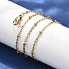 304 Stainless Steel Cable Chain Necklaces NJEW-P147-06G-2