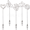 5Pcs 5 Styles Iron Alligator Clips AJEW-SC0002-29P-1