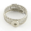 Adjustable Brass Snap Bracelet Making BJEW-R037-11-1