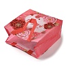 Mother's Day Theme Printed Flower Non-Woven Reusable Folding Gift Bags with Handle ABAG-F009-C01-3