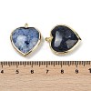 Natural Dumortierite Pendants G-K347-10G-07-3