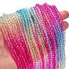 Transparent Painted Glass Beads Strands DGLA-A034-T4mm-A14-2