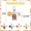 Acrylic Pendant Decorations HJEW-YW00308-01-3