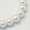 Baking Paint Glass Pearl Round Bead Strands X-HY-Q003-10mm-01-2