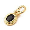 Brass Cubic Zirconia Charms KK-G554-02A-05-2