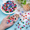 300Pcs 15 Colors Opaque Acrylic Beads SACR-UN0001-04-4