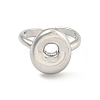 Brass Letter Open Cuff Rings for Women RJEW-G313-01O-P-2