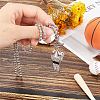 1pc Stainless Steel Whistle Pendant Necklaces NJEW-CN0001-08-3
