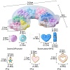 DIY Round & Heart Acrylic Beads Bracelets Jewelry Kits DIY-FS0006-28-5